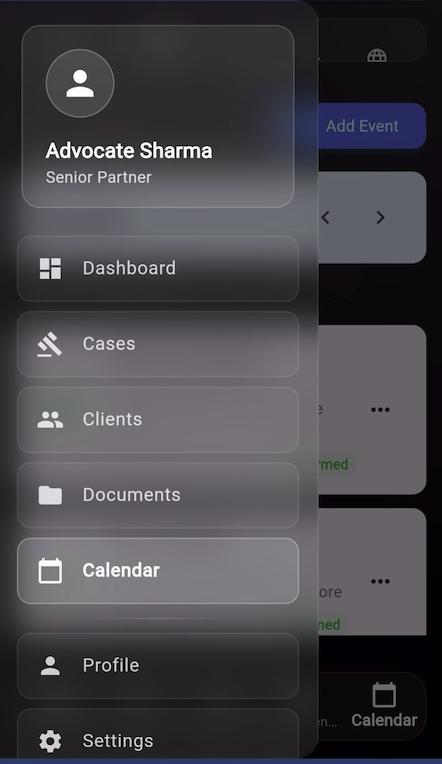 Lekha Menu Interface
